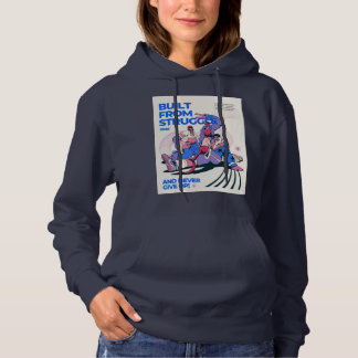 Retro-Streetwear-Urban-Charaktere Grafik Damen Hoodie