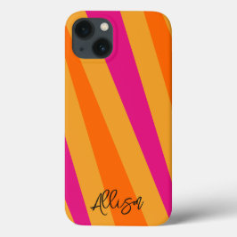 Retro Streifen 70er Orange Mustard Groovy Case-Mate iPhone Hülle
