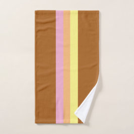 Retro-Streifen-Badehandtücher (Orange Multi) Badhandtuch Set