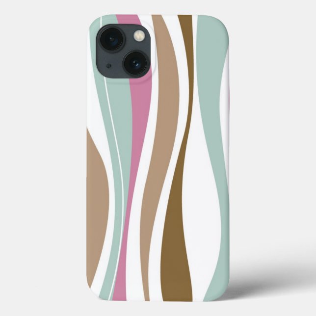 Retro Streifen Case-Mate iPhone Hülle (Rückseite)
