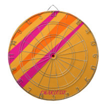 Retro Streifen Giro Monogram Rosa Orange Mustard