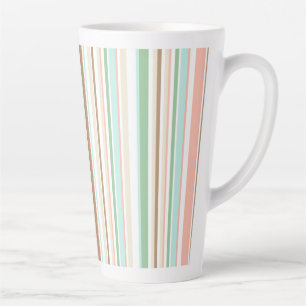 Retro-Streifen in Pastellfarben Milchtasse