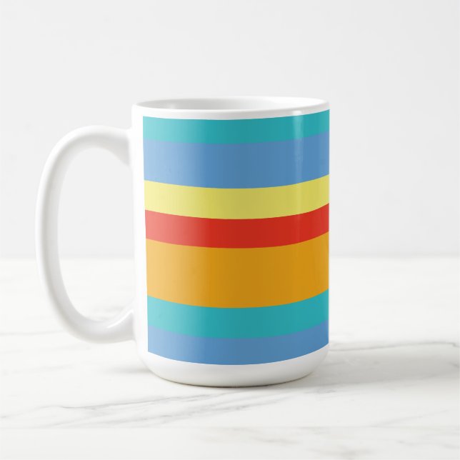 Retro-Streifen Kaffeetasse (Links)