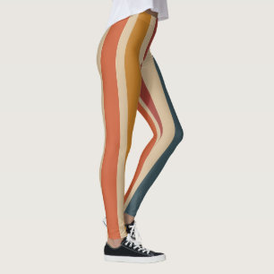 Retro Streifen Leggings