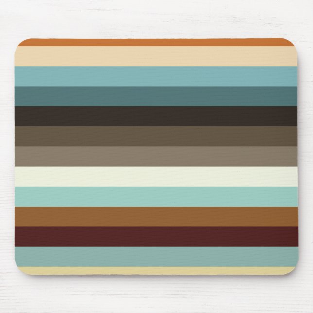 Retro-Streifen Mousepad (Vorne)