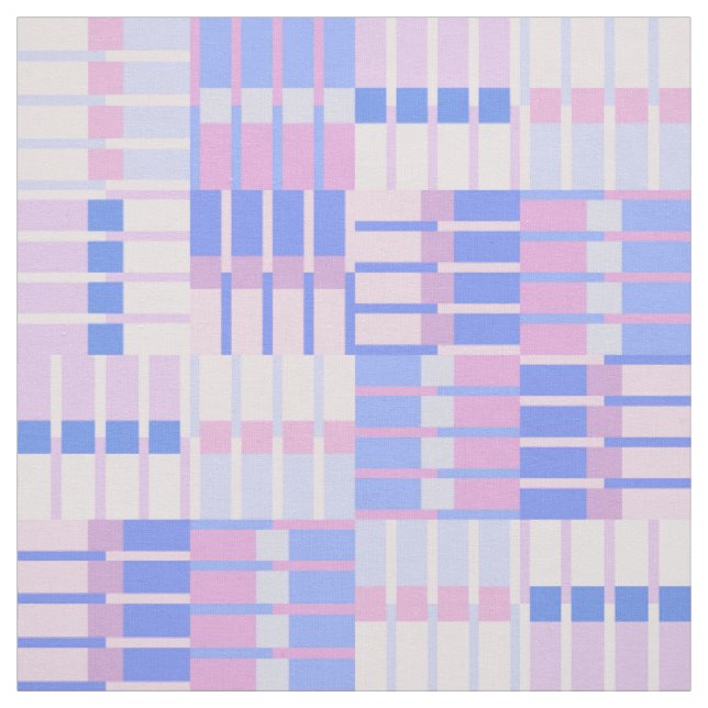 Retro Streifen Muster - Blau und Rosa Stoff (Muster)