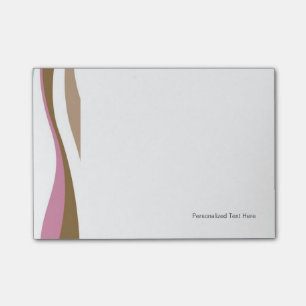 Retro Streifen Post-it Klebezettel