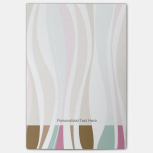 Retro Streifen Post-it Klebezettel