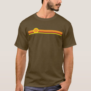 Retro-Streifen-Shirt T-Shirt