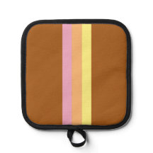 Retro Streifen Töpfchen (Orange Multi)