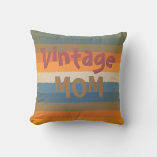 Retro-Streifen Vintage-Mama Kissen