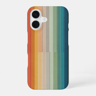 Retro-Streifenblock-Fade iPhone 16 Hülle