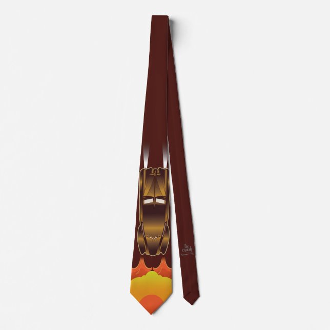 Retro Stretch Automobile Car Necktie Design Krawatte (Vorderseite)