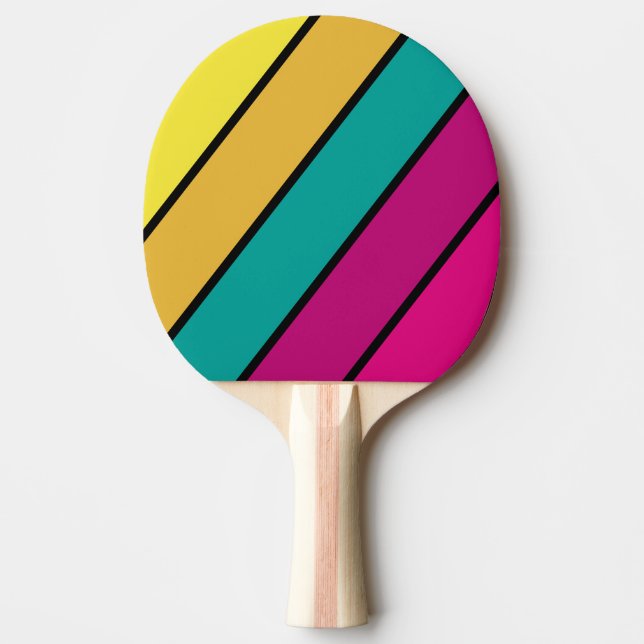 Retro Strick Dark 80er Bold Tischtennis Schläger (Vorderseite)