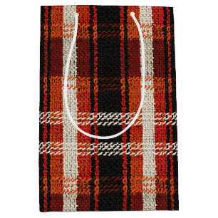 Retro Strick Patchwork - Gemütlicher Herbstboho Vi Mittlere Geschenktüte