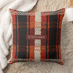 Retro Strick Patchwork - Gemütliches Boho Dekor im Kissen