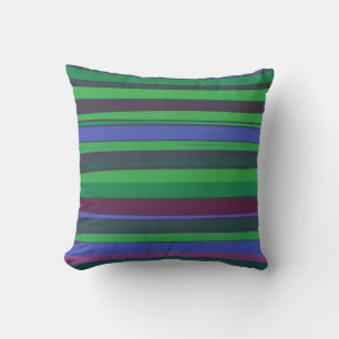 Retro Strip farbige Paint Art Design Abstrakt Kissen