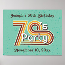 Retro Striped Party der 70er