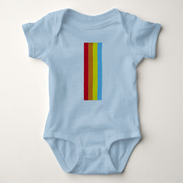 Retro Stripes Baby Bodysuit (Navy Blue Multi) Strampler