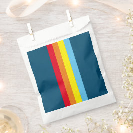 Retro Stripes Bevorzugung Taschen (Navy Blue Multi Geschenktütchen