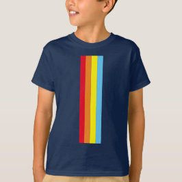 Retro Stripes Child's T - Shirt (Navy Blue Multi)