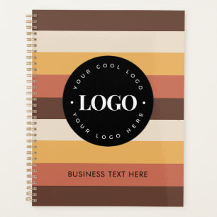 Retro Stripes Custom Business Logo & Text 60s les