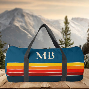 Retro Stripes Monogramm Duffle Bag