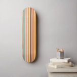 Retro Stripes Rainbow Groovy Seventies 70er Style Skateboard<br><div class="desc">Dieses coole Skateboard mit frischen Streifen im 70er-Stil wäre ein wunderbares Geschenk für jemanden,  der alles Retro Lieben!</div>