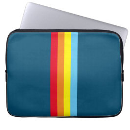 Retro Stripes Tablet Case (Navy Blue Multi)