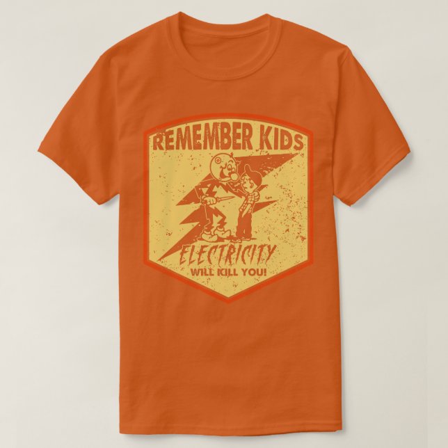 Retro-Stromausfall wird Sie umbringen T-Shirt (Design vorne)