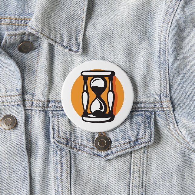 Retro-Stundenglas-Timer Minimalistische Zeit Button (Von Creator hochgeladen)