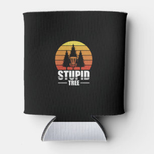 Retro Stupid Tree Disk Golf Shirt Golf Lover Gesch Dosenkühler