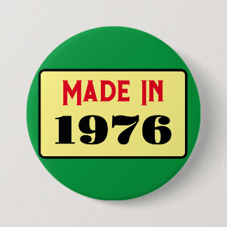 Retro style 50th birthday badge 1976