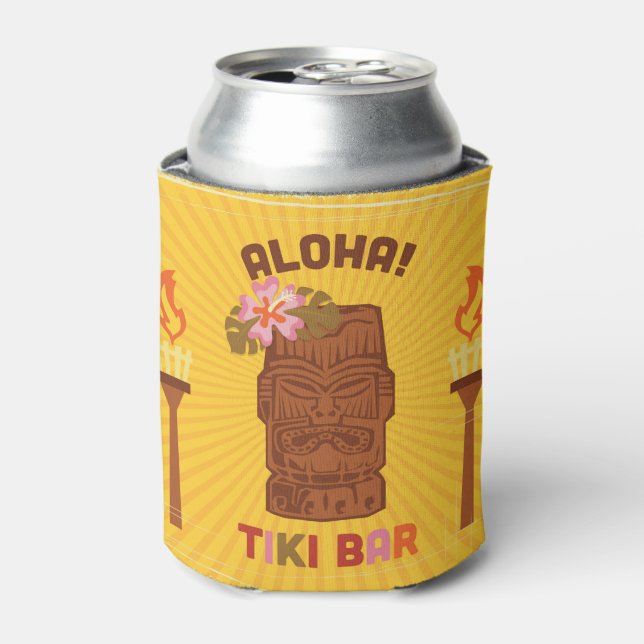 Retro Style Aloha Tiki Bar Dosenkühler (Kanne Vorderseite)