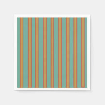 Retro Style Aquamarin Brown Senf Streifen
