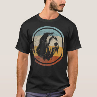 Retro Style Bearded Collie Dog T-Shirt
