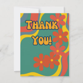 Retro Style Dankeschön Karte