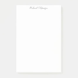 Retro Style Elegante Schlichte, einfache weiße Kal Post-it Klebezettel