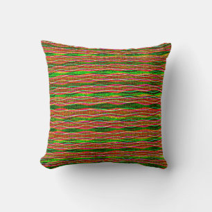 Retro Style Farbenfrohe Streifen Art Streifen Kiss Kissen