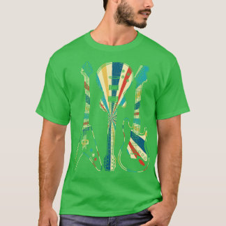 Retro Style Gitarrengeschenk für Gitarrist Musiker T-Shirt