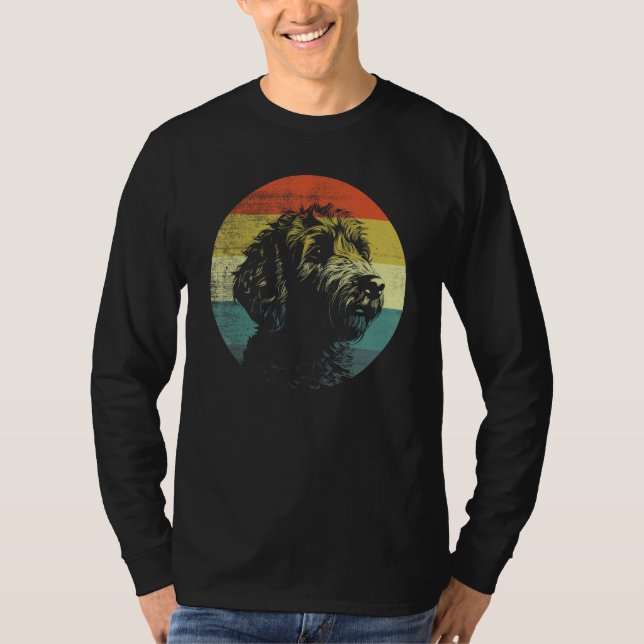 Retro Style Goldendoodle Dog T-Shirt (Vorderseite)
