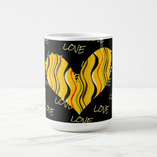 Retro Style Heart Love Mug Cup