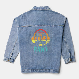 Retro Style Ich hielt mein Spiel an, um Unabhängig Jeansjacke