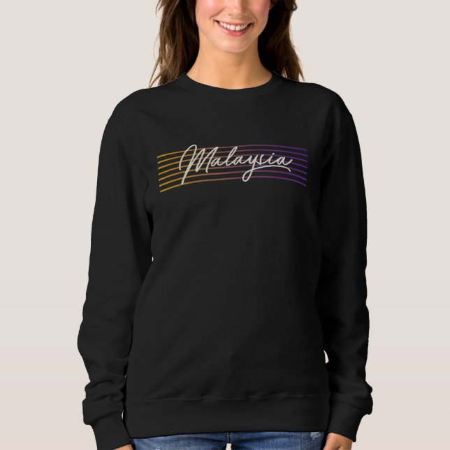 Retro Style Malaysia Sweatshirt (Vorderseite)