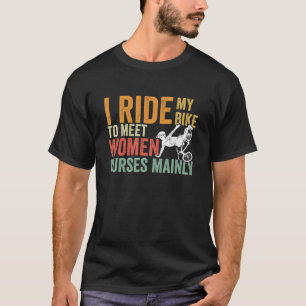 Retro Style Mountainbiker Cyclist Crash Mein Bike T-Shirt