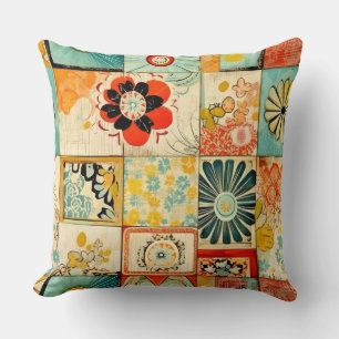 Retro Style Nahtloses Kissen