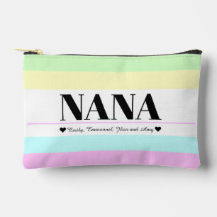 Retro Style Nana Script Großkindname Zubehörtasche