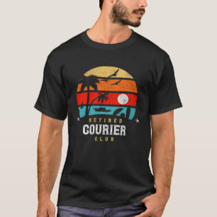 Retro Style Pension Gag Idee Entschlackter Kurier T-Shirt