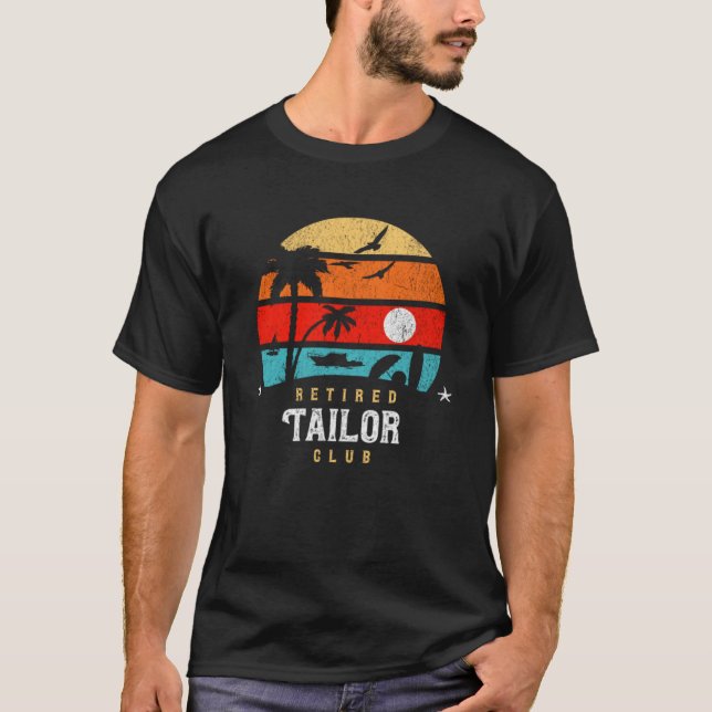 Retro Style Pension Gag Idee Retro Schneider T-Shirt (Vorderseite)