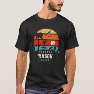 Retro Style Pension Gag Idee Ruhestätte Mason T-Shirt